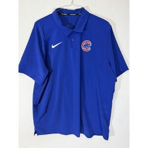 Nike‎ baseball Chicago Cubs polo XXL dri fit Royal Blue